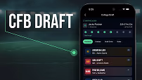Franchise League Football feature showing College Draft screens